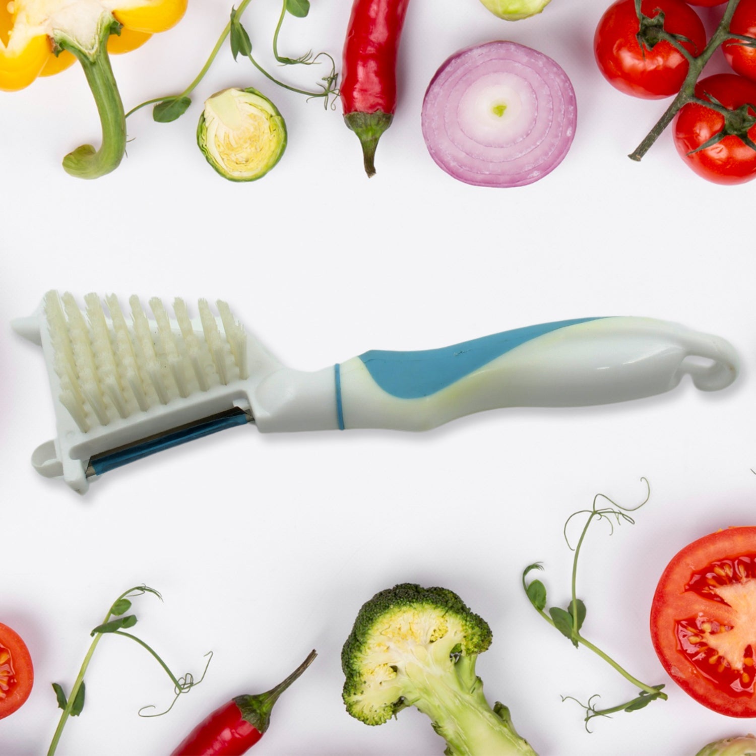 5749 Multipurpose Peeler Brush, Vegetable Peeler with Brush, Multifunctional Fruits and Vegetable Cleaning Brush, Stainless Steel Potato Peelers, Home Kitchen Peeler with Long Handle (1 Pc ) 5749 Multipurpose Peeler Brush, Vegetable Peeler with Brush, Multifunctional Fruits and Vegetable Cleaning Brush, Stainless Steel Potato Peelers, Home Kitchen Peeler with Long Handle (1 Pc )